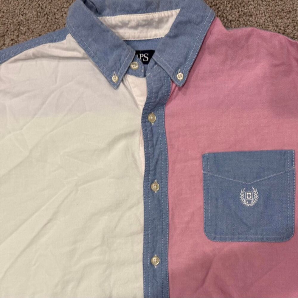 Chaps Men's Color Block Shirt - Picture 2 of 4